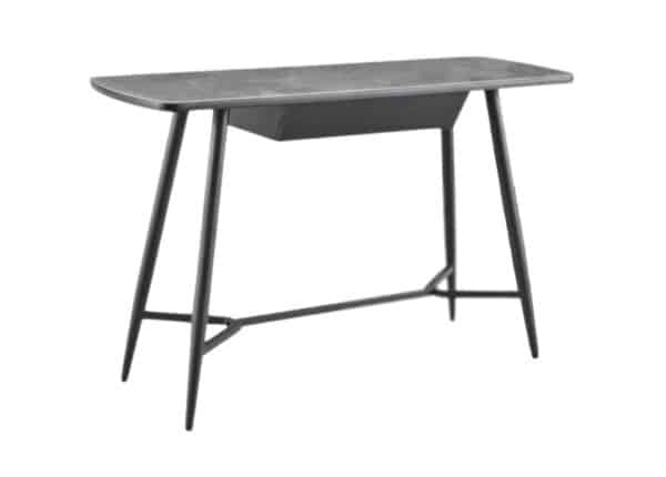 Cassino Console Table Glass Top Black leg Frame to buy online UK and Ireland delivery or visit Urban Home Newry