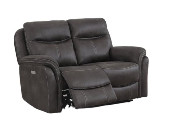 Claremont Electric 2 Seater Recliner Sofa Graphite Grey Faux Leather Upholstery to buy online UK and Ireland delivery or visit The Urban Company