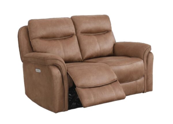 Claremont Electric 2 Seater Recliner Sofa Sahara Brown Faux Leather Upholstery to buy online UK and Ireland delivery or visit The Urban Company Newry