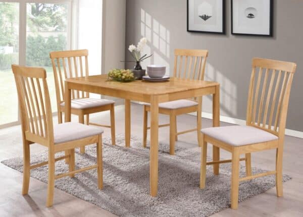 Cologne Dining Set Solid Wood Fixed Table and 4 Chairs to buy online UK and Ireland Delivery or visit Urban Home Newry