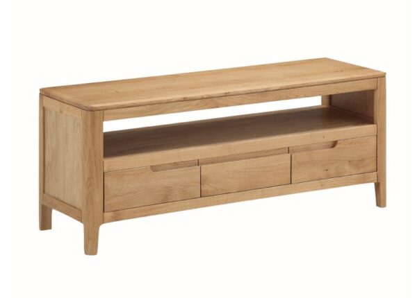 Dunmore Large TV Unit Solid Oak to buy online UK and Ireland delivery or visit Urban Home Newry