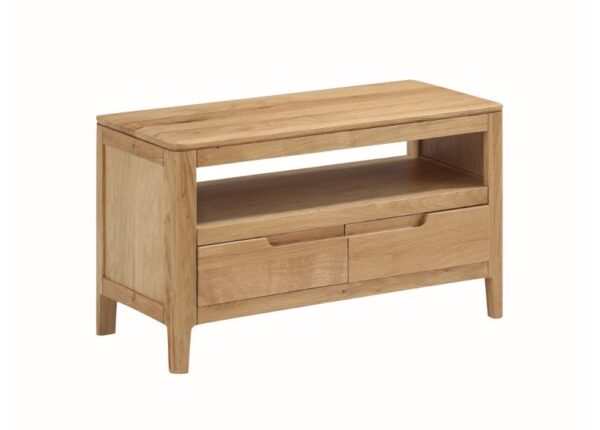 Dunmore Small TV Unit Solid Oak to buy online UK and Ireland delivery or visit Urban Home Newry