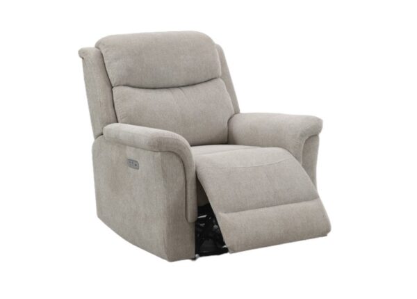 Faringdon Electric 1 Seater Recliner Armchair Beige Fabric Upholstery to buy online UK and Ireland delivery or visit The Urban Company Newry