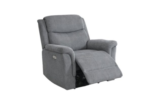 Faringdon Electric 1 Seater Recliner Armchair Grey Fabric Upholstery to buy online UK and Ireland delivery or visit The Urban Company Newry