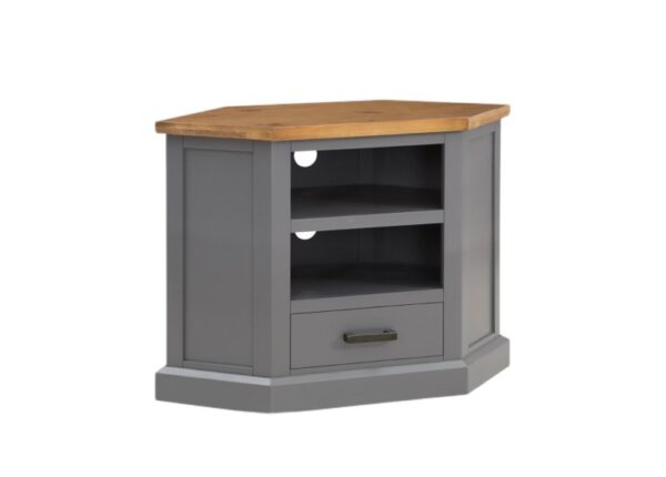 Glenmore Corner TV Unit with Storage Solid Pine to buy online UK and Ireland delivery or visit Urban Home Newry