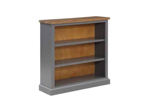 Glenmore Low Bookshelf in Solid Grey Painted Pine to buy online UK and Ireland delivery or visit Urban Home Newry