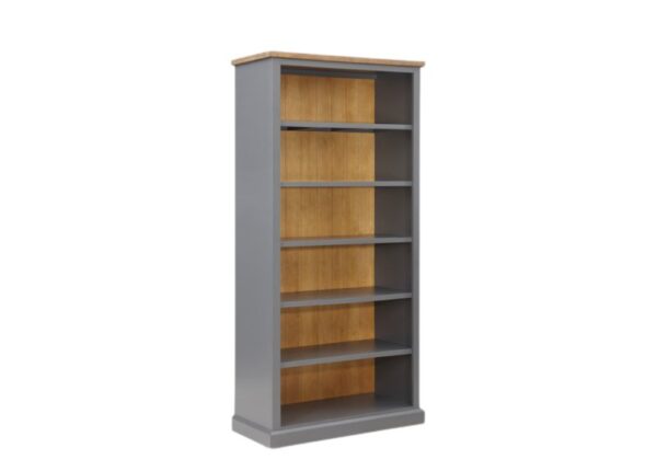 Glenmore Tall Bookshelf in Solid Grey Painted Pine to buy online UK and Ireland delivery or visit Urban Home Newry