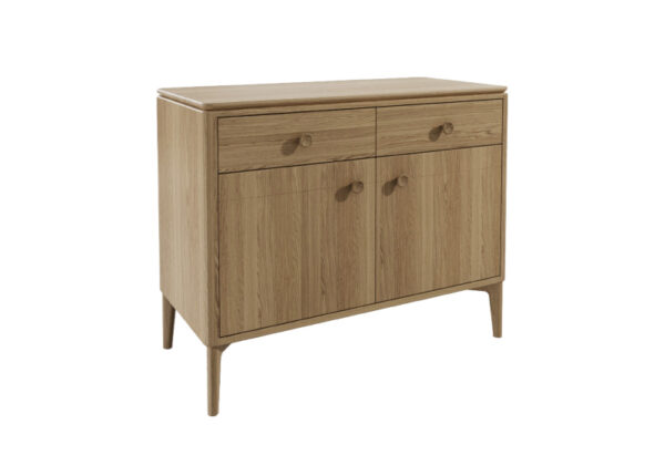 Hadley Small Sideboard 2 Door Solid Oak to buy online UK and Ireland delivery or visit The Urban Company Newry