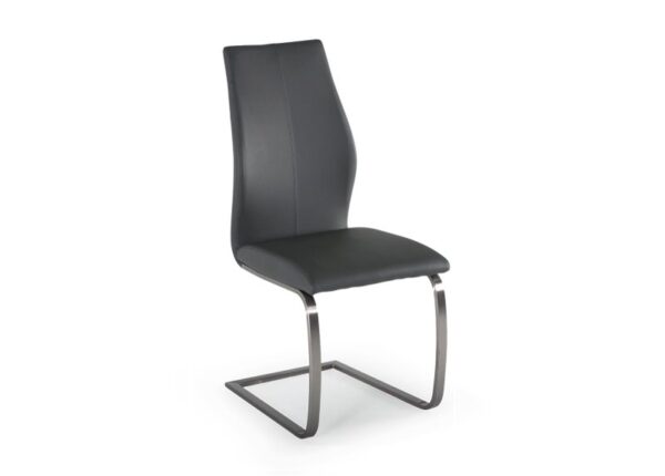 Irma Dining Chair in Grey Faux Leather Upholstery to buy online UK and Ireland delivery or visit The Urban Company Newry