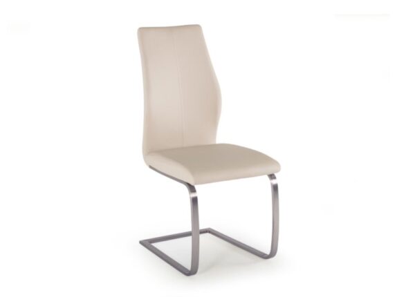 Irma Dining Chair in Taupe Faux Leather Upholstery to buy online UK and Ireland delivery or visit The Urban Company Newry