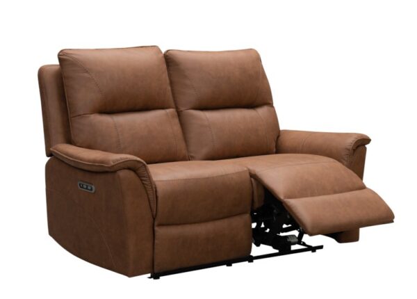 Kansas Electric 2 Seater Recliner Sofa in Tan Upholstery to buy online UK and Ireland delivery or visit The Urban Company Newry