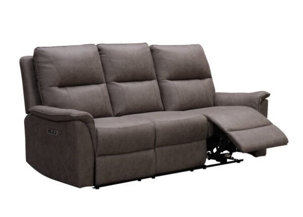 Kansas Electric 3 Seater Recliner Sofa in Taupe Upholstery to buy online UK and Ireland delivery or visit The Urban Company Newry