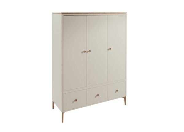 Marlow 3 Door Wardrobe White Oak to buy online UK and Ireland delivery or visit Urban Home Newry