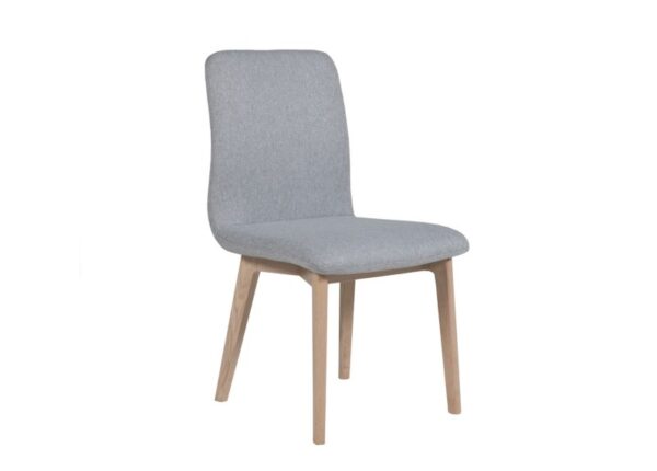 Marlow Dining Chair Light Grey Upholstery Oak Frame to buy online UK and Ireland delivery or visit The Urban Company Newry