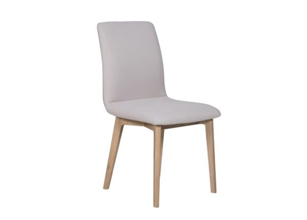 Marlow Dining Chair Natural PU Seat Oak Frame to buy online UK and Ireland delivery or visit The Urban Company Newry