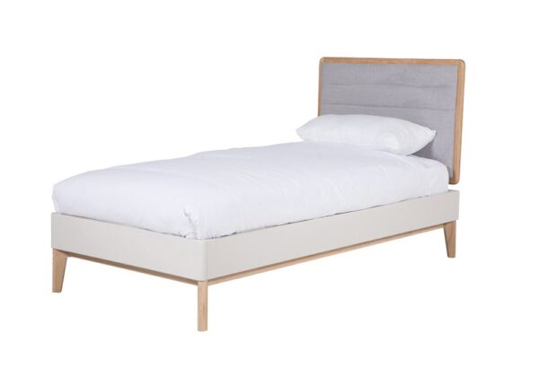 Marlow Single Bed Frame White Oak to buy online UK and Ireland delivery or visit Urban Home Newry