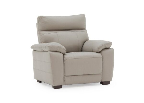 Positano 1 seater armchair in Light Grey Leather to buy online UK & IRE delivery or visit The Urban Company Newry