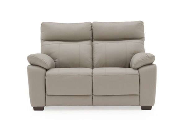 Positano 2 seater sofa in Light Grey Leather to buy online UK & IRE delivery or visit The Urban Company Newry