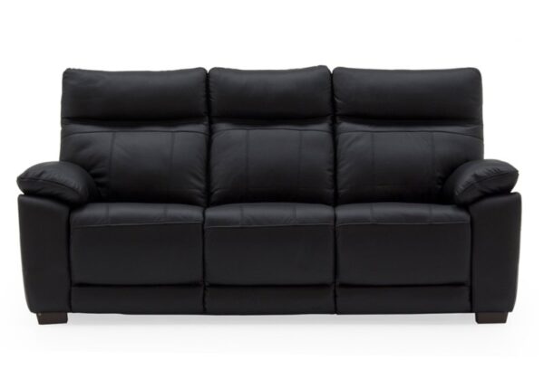 Positano 3 seater sofa in Black Leather to buy online UK & IRE delivery or visit The Urban Company Newry