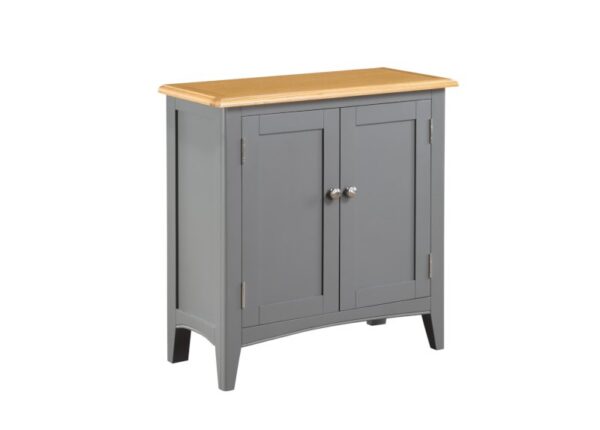 Rossmore Cupboard 2 Door Solid Oak in Slate Grey to buy online UK and Ireland delivery or visit Urban Home Newry