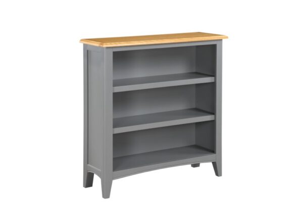 Rossmore Low Bookcase Slate Grey Solid Wood to buy online UK and Ireland delivery or visit Urban Home Newry