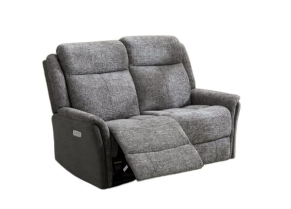 Treyton Electric 2 Seater Recliner Sofa Grey Fabric Upholstery to buy online UK and Ireland delivery or visit The Urban Company Newry