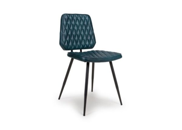 Austin Dining Chair Blue Leather Upholstery to buy online UK and Ireland delivery or visit The Urban Company Newry