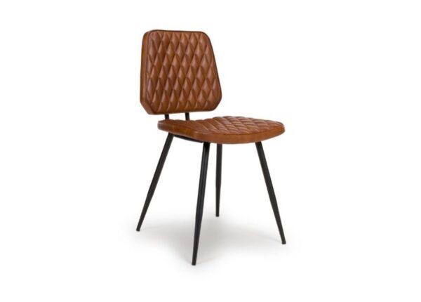 Austin Dining Chair Tan Leather Upholstery to buy online UK and Ireland delivery or visit The Urban Company Newry