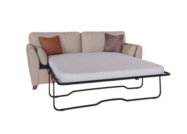 Cantrell Sofa Bed upholstered in biscuit brown fabric to buy online UK and Ireland delivery or visit Urban Home Newry