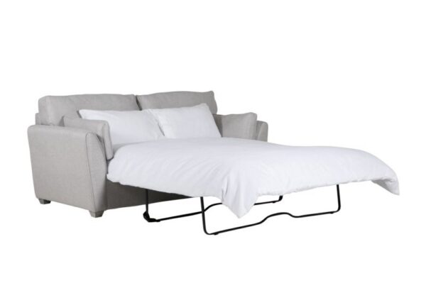 Cantrell Sofa Bed upholstered in light grey fabric to buy online UK and Ireland delivery or visit The Urban Company Newry