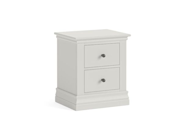 Bordeaux Bedside Locker Cotton Painted Pine 2 Drawer at The Urban Company Newry