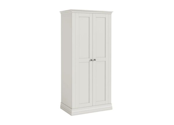 Bordeaux Double Wardrobe Cotton Full Hanging Painted Pine at Urban Home Newry