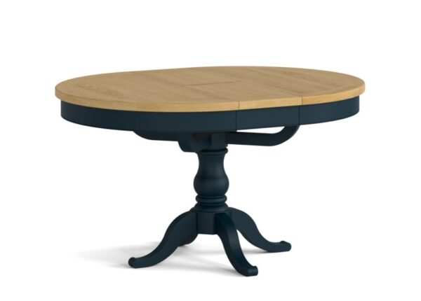 Chichester Round Extending Dining Table Oak Top at The Urban Company Newry