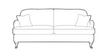 Sloane Collection Large Sofa by Westbridge at Urban Home Newry