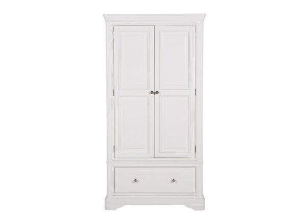 Mabel 2 Door Wardrobe in Bone White colour finish to buy online UK & Ireland delivery or visit The Urban Company Newry