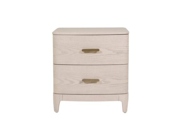 Zahra Bedside Locker 2 Drawer Parisian Cream at The Urban Company Newry