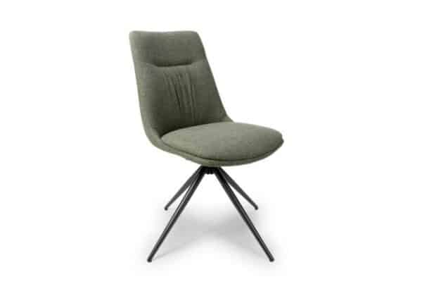 Boden Dining Chair Sage Green Easy Clean Fabric on Swivel Base at The Urban Company Newry UK and Ireland delivery