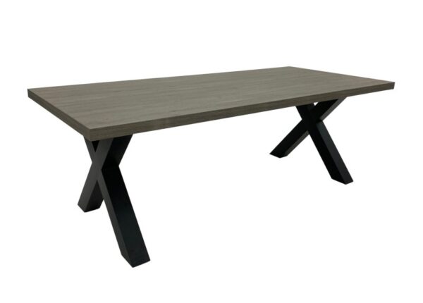 Dallas Rectangle Dining Table Grey Wood effect Scratch Resistant Table Top at The Urban Company Newry UK and Ireland Delivery