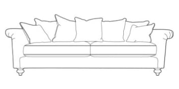 Amelia Luxury Grand Large Sofa made to order at The Urban Company Newry UK and Ireland delivery