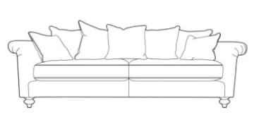 Amelia Luxury Grand Split Large Sofa made to order at The Urban Company Newry UK and Ireland delivery