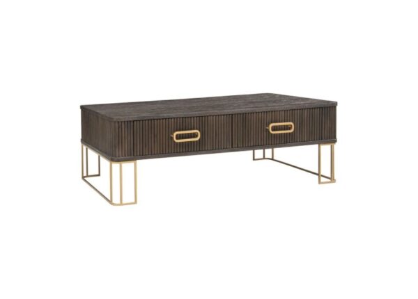 Brando Coffee Table Dark Wood Contemporary Design 2 Drawers at The Urban Company Newry Uk and Ireland delivery