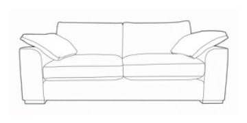 Malibu Luxury Extra Large Sofa made to order at The Urban Company Newry UK and Ireland delivery