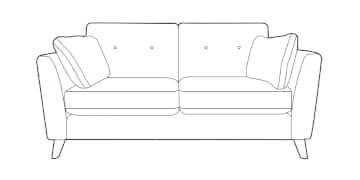 Palmira Luxury Medium Sofa made to order at The Urban Company Newry UK and Ireland delivery