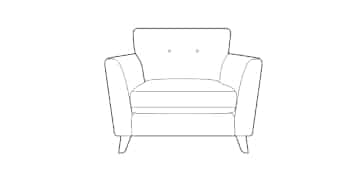 Palmira Luxury Sofa Collection Arm Chair made to order at The Urban Company Newry UK and Ireland delivery