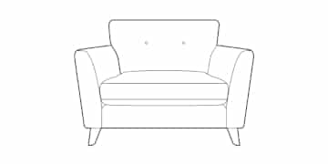 Palmira Luxury Sofa Collection Love Seat made to order at The Urban Company Newry UK and Ireland delivery