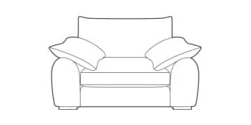 Sophia Luxury Sofa Collection Love Seat made to order at The Urban Company Newry UK and Ireland delivery