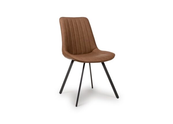 Miro Tan Faux Leather Dining Chair at The Urban Company Newry UK and Ireland delivery