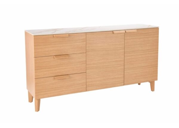 Evie Large Sideboard 2 Doors 3 Drawers Sintered Stone Top at The Urban Company Newry buy online UK and Ireland delivery