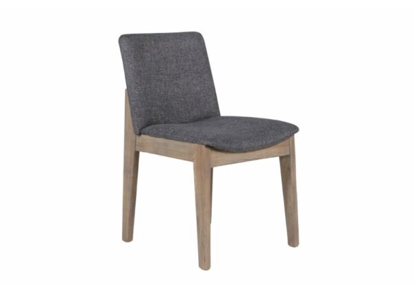 Hampton Dining Chair Grey Fabric Upholstery with Solid Oak legs at The Urban Company Newry buy online UK and Ireland delivery