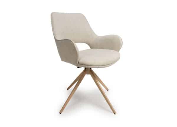 Perth Swivel Dining Chair Natural Colour Upholstery at The Urban Company Newry buy online UK and Ireland delivery